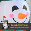 6' Christmas Holiday Yard Inflatable Outdoor Light Up LED Xmas Decoration 3 Penguins Building Snowman