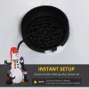 6' Christmas Holiday Yard Inflatable Outdoor Light Up LED Xmas Decoration 3 Penguins Building Snowman