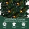 Christmas Artificial Tree Archway Decoration, Realistic PVC Holiday Tree Arch Frame for Outdoor Indoor Room Festival Party Wedding Garden