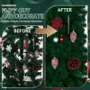 Christmas Artificial Tree Archway Decoration, Realistic PVC Holiday Tree Arch Frame for Outdoor Indoor Room Festival Party Wedding Garden