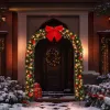 Christmas Artificial Tree Archway Decoration, Realistic PVC Holiday Tree Arch Frame for Outdoor Indoor Room Festival Party Wedding Garden