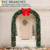 Christmas Artificial Tree Archway Decoration, Realistic PVC Holiday Tree Arch Frame for Outdoor Indoor Room Festival Party Wedding Garden