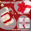 3FT Lighted Gift Box Tower, Pre-lit Stacked Present Boxes Ornament with 80 LED Warm White Lights and Stakes for Christmas Outdoor Indoor