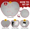 5FT Fun Juggling Snowman Christmas Yard Decorations, Pre-lit 2D Animated Snowman with 358 LED Multi-Color Lights and Stakes for Xmas
