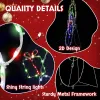 5FT Fun Juggling Snowman Christmas Yard Decorations, Pre-lit 2D Animated Snowman with 358 LED Multi-Color Lights and Stakes for Xmas