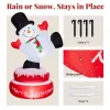 4.8FT Lighted Christmas Inflatable Decoration, Large Rotating Snowman with Motor, Funny Blow Up Yard Decorations with Built-in LED Lights