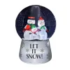 6 FT Lighted Christmas Inflatable Decoration, Large Inflatable Snow Globe with Snowman Family, Funny Blow Up Yard Decorations with Built-in