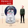 6 FT Lighted Christmas Inflatable Decoration, Large Inflatable Snow Globe with Snowman Family, Funny Blow Up Yard Decorations with Built-in