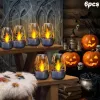 6 Pack Solar LED Candle Lights, IP44 Waterproof Flameless Flickering Candles, Outdoor Solar Decorative Lights for Garden, Patio, Camping