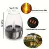 6 Pack Solar LED Candle Lights, IP44 Waterproof Flameless Flickering Candles, Outdoor Solar Decorative Lights for Garden, Patio, Camping
