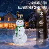 4FT Lighted Snowman and Squirrel Christmas Yard Decorations, Pre-lit Pull Up Snowman with 120 White LEDs, for Xmas Outdoor Holiday Indoor
