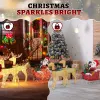 Lighted Reindeer Pulling Sleigh Christmas Decorations, Pre-lit Holiday Decor with270Warm White LEDfor Xmas Outdoor Indoor Decor Lighted