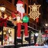9.5 Feet Christmas Inflatable Santa Outdoor Decoratio with Built-in LED Lights