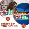 7 FT Lighted Christmas Inflatable Decoration, Inflatable Gnomes Pulling Christmas Tree, Funny Blow Up Yard Decorations with Built-in LED