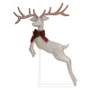 5FT Lighted Jumping Reindeer Christmas Decorations, Pre-lit Holiday Decor with 100 Warm White LED Lights for Xmas Outdoor Indoor Decor