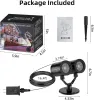 Christmas Snowflake Projector Lights Outdoor,Timer Setting Double Head Snowfall Led Lights Waterproof,Landscape Decorative Lighting