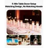Pillar Candles and Glass Vases Set 24 Pcs, Clear Cylinder Hurricane Candle Holders for Wedding Centerpieces, Tall Vase for Table Decor