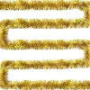 50 FT Christmas Garland Gold Tinsel Garland Christmas Tree Decorations