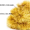 50 FT Christmas Garland Gold Tinsel Garland Christmas Tree Decorations