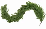 2 Pcs 6FT Christmas Garland, Christmas Decorations, Real Touch Norfolk Pine Garland