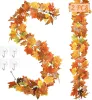 Fall Decor, 2 Pack Fall Garland for Mantle, Fall Decorations for Home, Thanksgiving Decor for Thanksgiving Decorations Indoor, Autumn