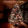 4 Pack Red and White Christmas String Lights, Each 20FT 60 LED Fairy Lights Battery Operated with Timer, Waterproof Twinkle Lights for