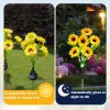 Anothera Waterproof Sunflower Garden Lights for Outdoor Flower Bed