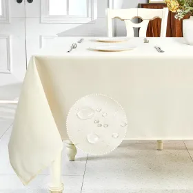 Fall Tablecloth Rectangle Linen Table Cloth Rectangle Table Waterproof Fabric Tablecloths Rectangular Wrinkle Free Wipeable Dining Cover