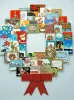 Christmas Decoration Wonder Wreath Jumbo (44" X 36") Card & Photo Display Holder. for Home, Work, Schools, Party. Great Way to Go Down