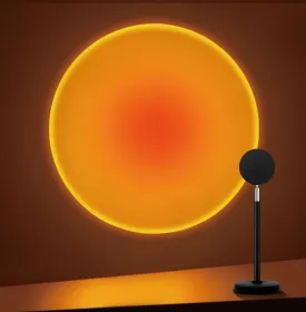 Sunset Lamp Projector,180 Degree Rotation Sun Projection Light Led Night Light Floor Lamp with USB Port,Sunset Lamps for Photography Party