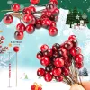 Artificial Holly Berries - 150 Pcs Christmas Holly Berries Stems for Crafts Faux Holly Berries Artificial Red Holly Berry Stems for