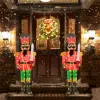 5 FT Lighted Christmas Nutcracker with Glitter Sword for Outdoor