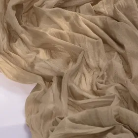 Nude Brown Cheesecloth Table Runner Fall Thanksgiving Boho Rustic Gauze 120 inch 10FT Cheese Cloth Runner for Wedding Party Baby Shower