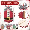 6 Pcs Christmas Card Holder Gift Wooden Nutcracker Snowman Santa Money and Gift Card Sleeves Christmas Cash Holders Xmas Decors for Xmas