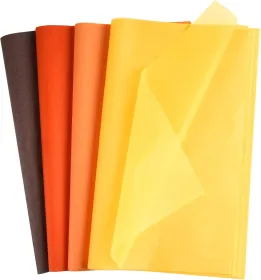 60 Sheets Tissue Paper Multicolor Art Gift Autumn Wrapping Paper for Thanksgiving Harvest Birthday Party DIY and Craft Decor (Autumn)