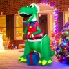 Inflatable Christmas Decoration with LED Lights and Waterproof Blower