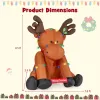 8.5 Feet Tall Christmas Inflatable Reindeer with 24 LED String Lights