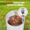 Turkey Deep Fryer, 30-qt Turkey Fryer Boiler Steamer Cooker Set, Outdoor Aluminum Seafood Frying Pot, 54,000 BTU Burner Propane Gas Boiler