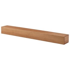 72'' Fireplace Mantel Wooden Wall Mounted Floating Shelf 8" Deep Solid Pine Wood,Natural