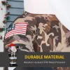 8' Christmas Inflatables Outdoor Decorations Santa Claus Wearing Camouflage, Blow-Up Yard Christmas Decor with LED Lights Display