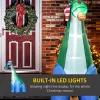 11FT Long Christmas Inflatables Outdoor Decorations Dinosaur with Christmas Tree in Mouth, Blow-Up LED Yard Christmas Decor, Waterproof
