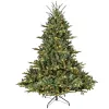 5FT Pre-Lit Christmas Tree, Artificial Fake Christmas Tree with 350 Lights, 1129 PE & PVC Mixed Branch Tips, Xmas Tree for Indoor and