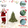 5FT Pre-Lit Christmas Tree, Artificial Fake Christmas Tree with 350 Lights, 1129 PE & PVC Mixed Branch Tips, Xmas Tree for Indoor and