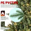 5FT Pre-Lit Christmas Tree, Artificial Fake Christmas Tree with 350 Lights, 1129 PE & PVC Mixed Branch Tips, Xmas Tree for Indoor and