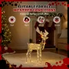 3.6FT Motorized Reindeer with Shaking Head, Outdoor Christmas Decorations with Motor & 120 Warm White LED Lights, for Xmas Outdoor Holiday