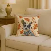 Blue Heeler Australian Cattle Dog Heirloom Fall Throw Pillow Decorative Indoor Outdoor Accent Cushion for Couch, Bed or Patio, 18Hx18W