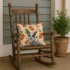 Blue Heeler Australian Cattle Dog Heirloom Fall Throw Pillow Decorative Indoor Outdoor Accent Cushion for Couch, Bed or Patio, 18Hx18W