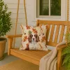 Liver and White English Springer Spaniel Heirloom Fall Throw Pillow Decorative Indoor Outdoor Accent Cushion for Couch, Bed or Patio