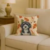 Portuguese Water Dog Heirloom Fall Throw Pillow Decorative Indoor Outdoor Accent Cushion for Couch, Bed or Patio, 18Hx18W