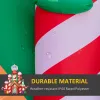 10ft Christmas Inflatables Outdoor Decorations Candy Castle, Blow-Up LED Yard Christmas Decor, Built-in Rotating Colorful Light for Garden